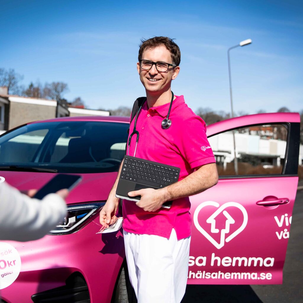 Fabian Ruben är doktor, men även grundare och vd för Hälsa Hemma